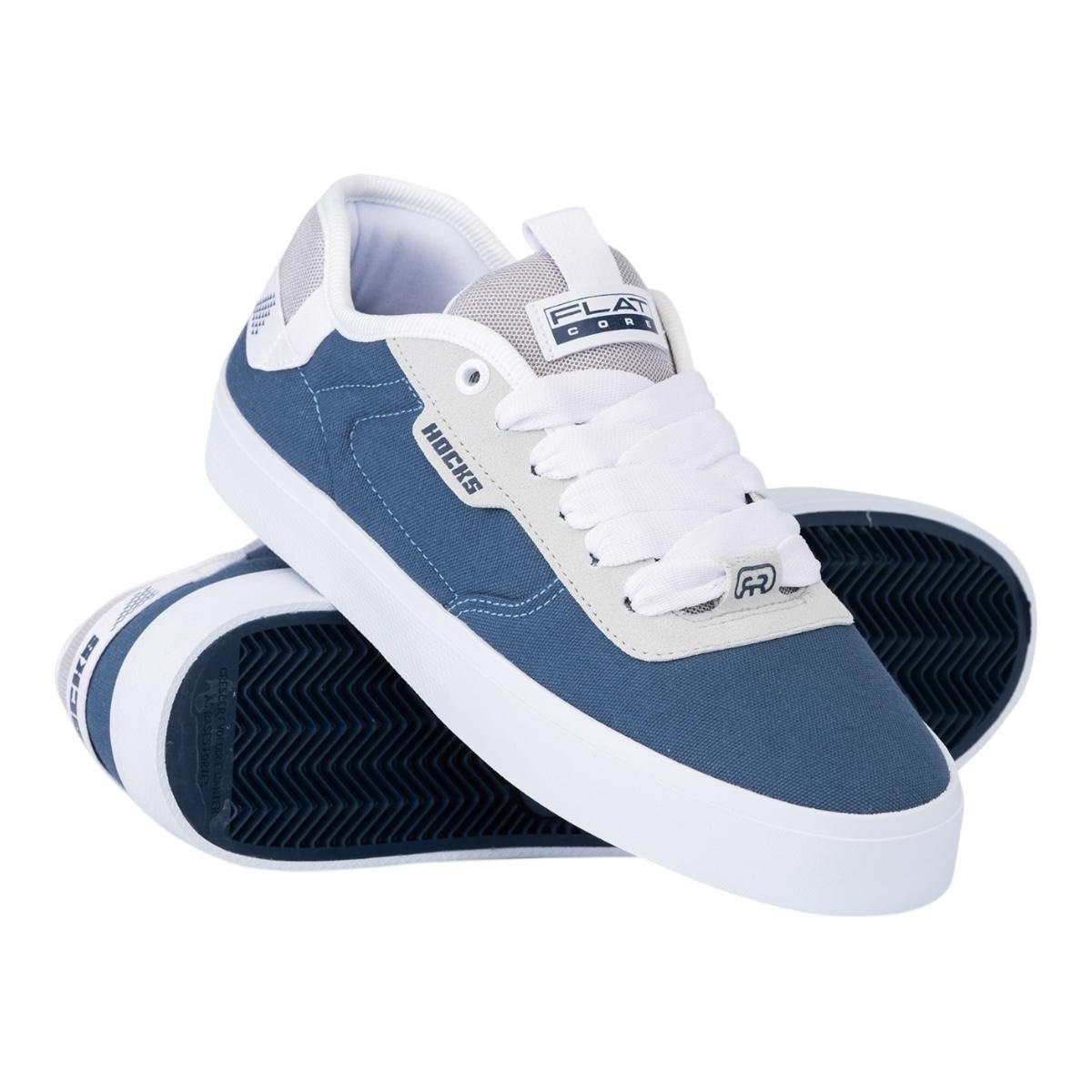 Tenis Hocks Flat Core Alcalino- Hocks Azul 2