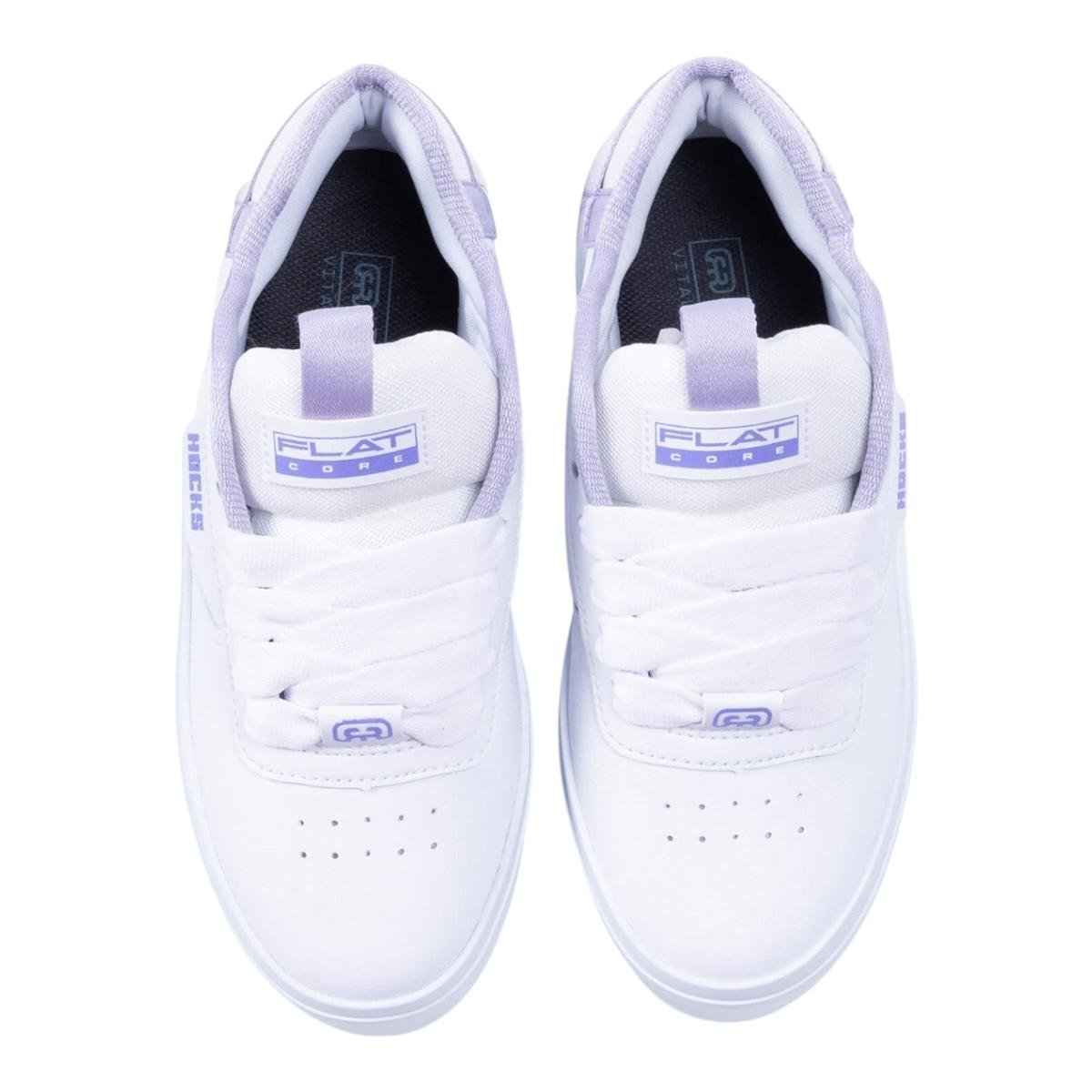 Tenis Hocks Flat Core Branco Lilac- Hocks Branco 3