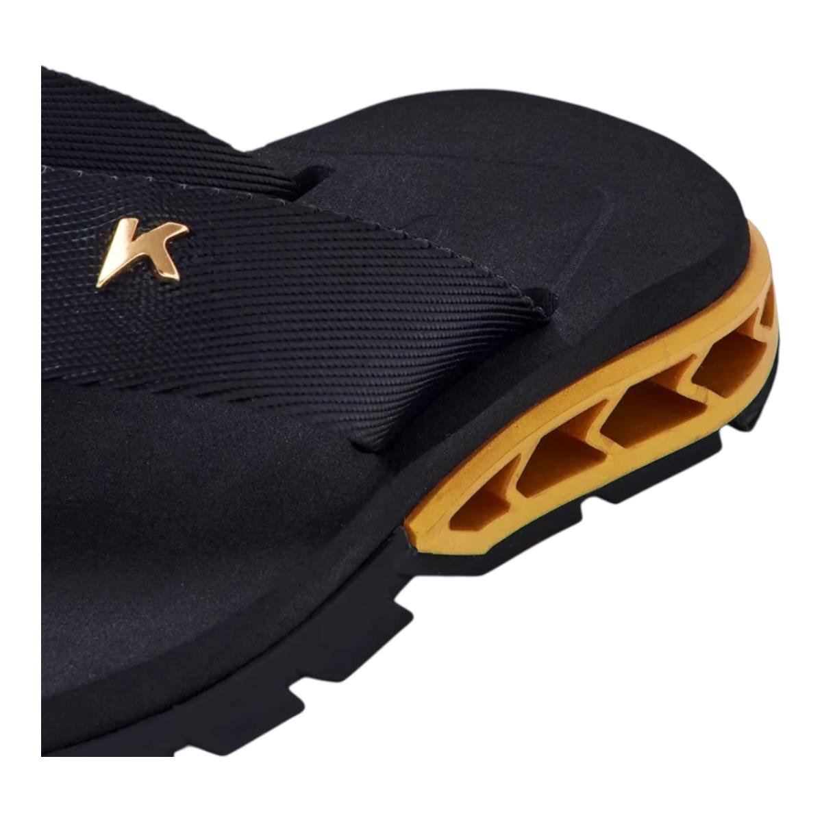 Sandalia Kenner Rakka Nylon Preto/Dourado- Kenner Preto 2