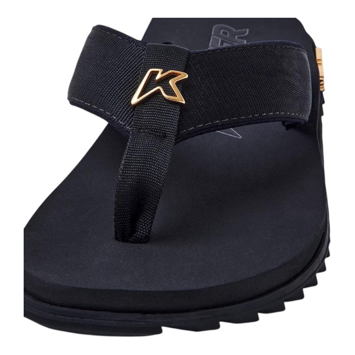 Sandalia Kenner Rakka Nylon Preto/Dourado- Kenner Preto 3