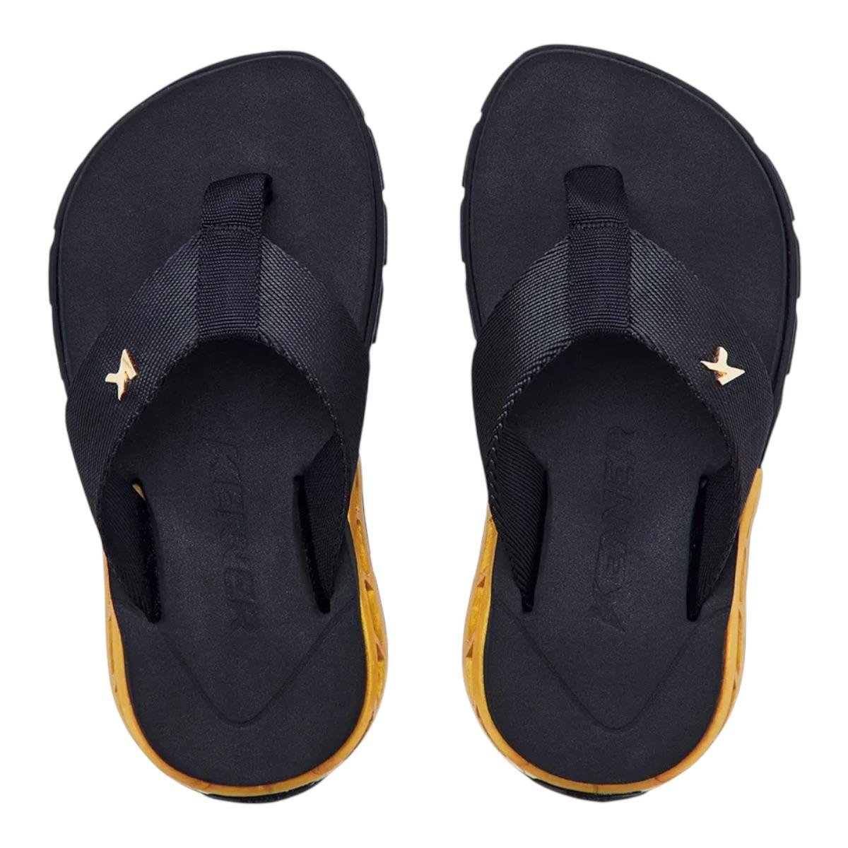 Sandalia Kenner Rakka Nylon Preto/Dourado- Kenner Preto 5