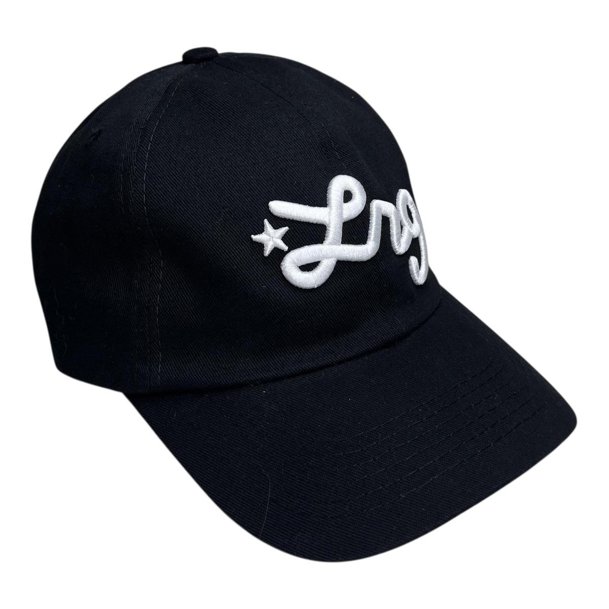 Bone Lrg Dad Hat Western Cursive- LRG Preto 2