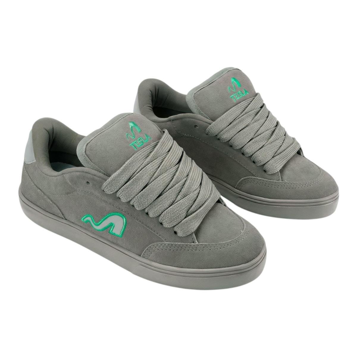 Tenis Tesla Flow XL  Grey Tiffany- Tesla Cinza 2