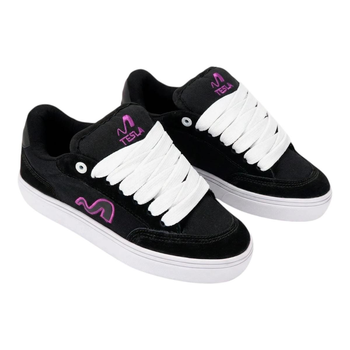 Tenis Tesla Flow XL Black Purple- Tesla Preto 2