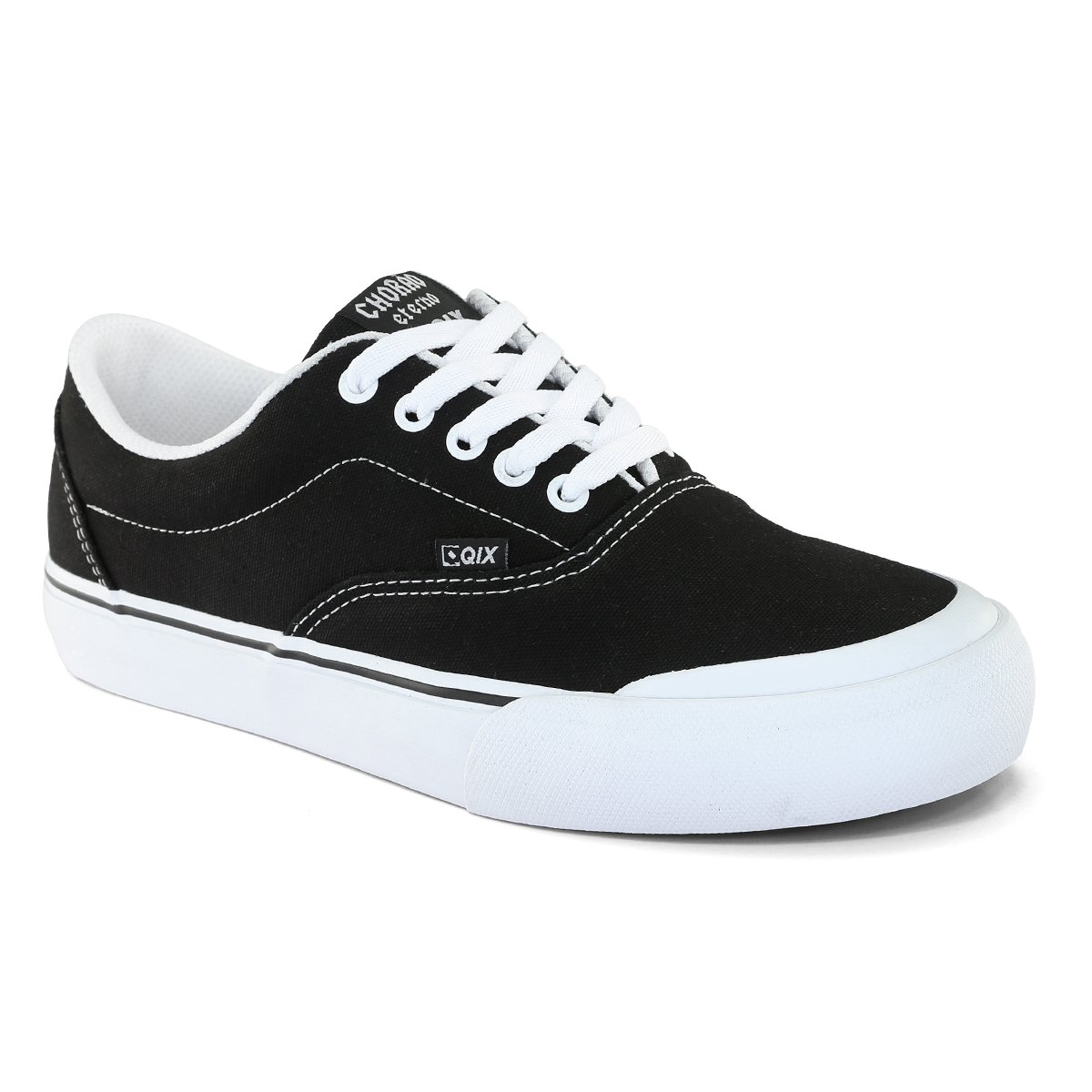 Tenis QIX Sunset Chorao Preto e Branco- Qix Preto 3