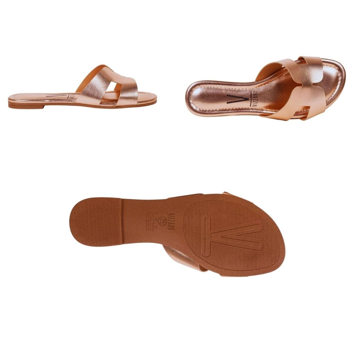 Tamanco Rasteirinha Feminino Vizzano 6371.167 Nude Rosa 6