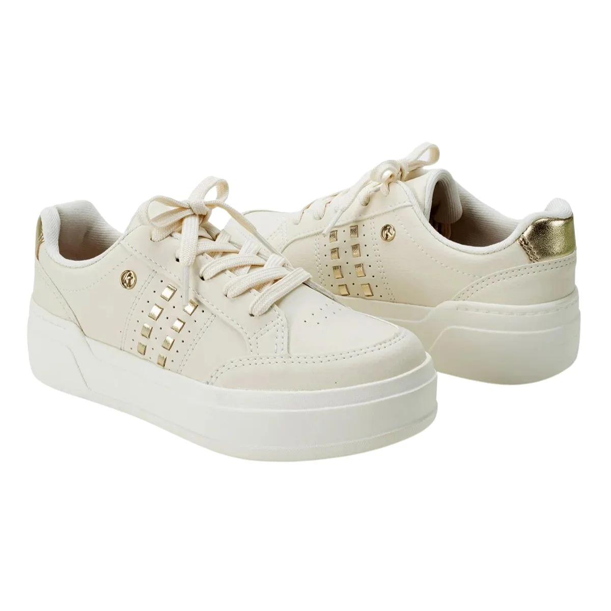 Tênis Casual Feminino Kolosh C3944 Creme Bege 2