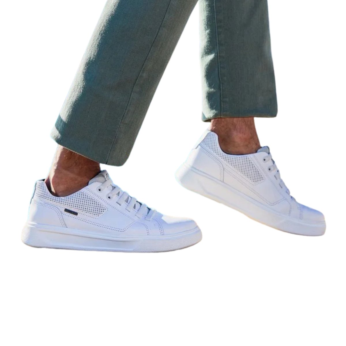 Sapatênis Casual Masculino Pegada 110923-01 Napa Branco Branco 6