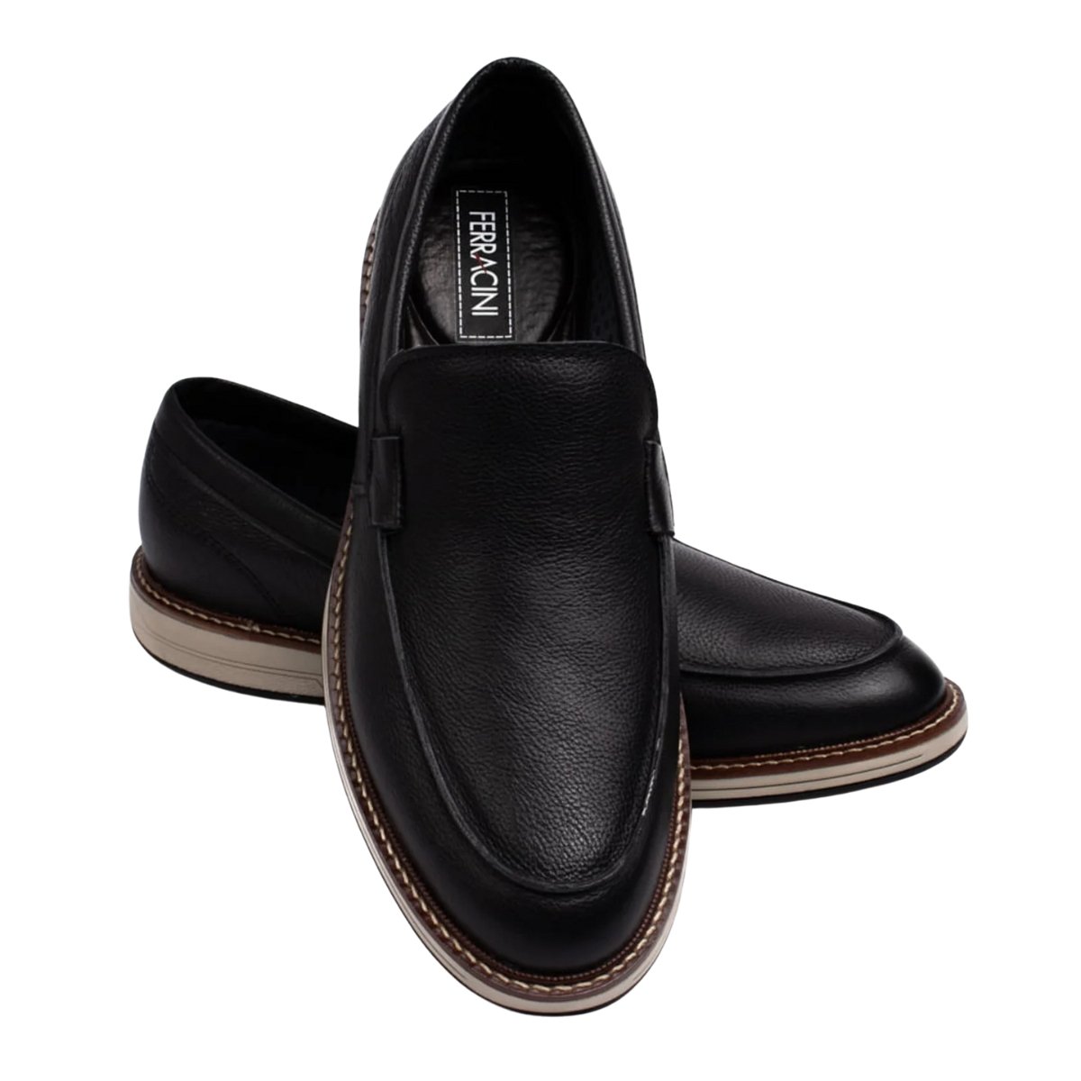 Sapato Social Masculino Ferracini Kingston 6156-675G Preto Preto 2