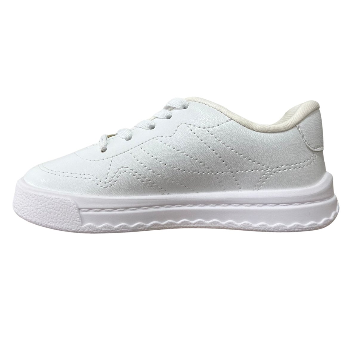 Tênis Casual Infantil Menina Molekinha 2575.106 Cadarço Branco Branco 4