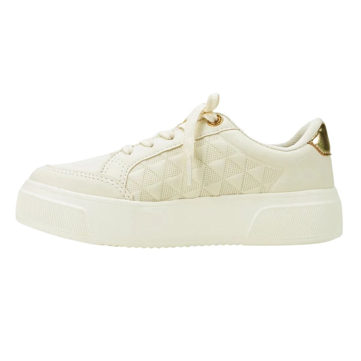 Tênis Casual Flatform Feminino Kolosh C3552 Bege Bege 5