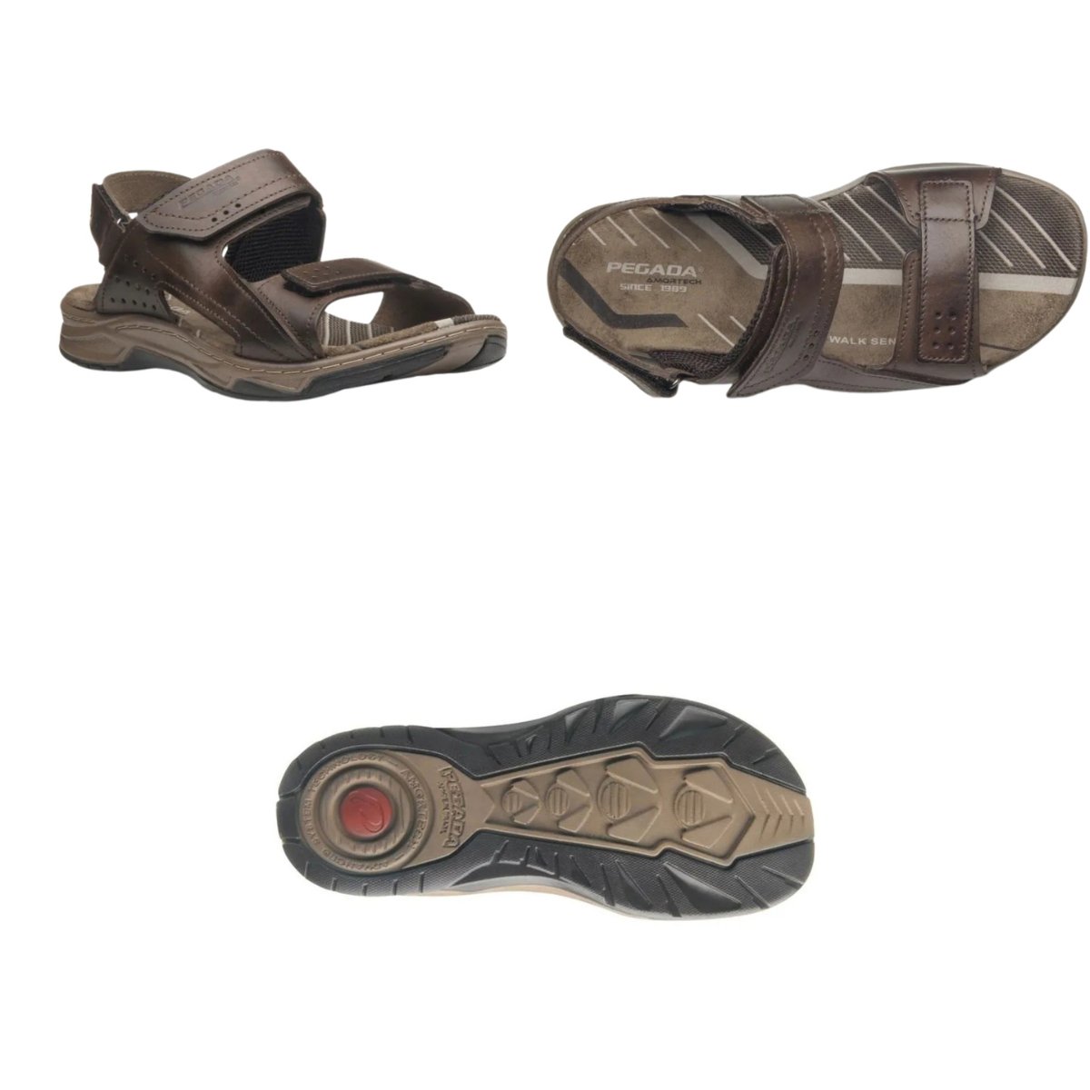 Sandália Casual Masculino Pegada 132255-03 Marrom Marrom 7