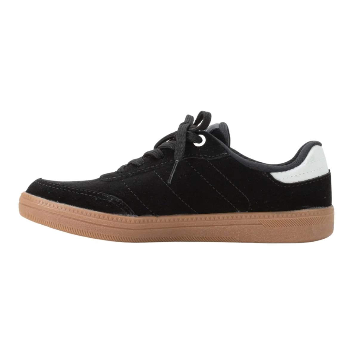 Tênis Casual Feminino Kolosh C3905 Camurça de Couro Cadarço Preto Preto 4