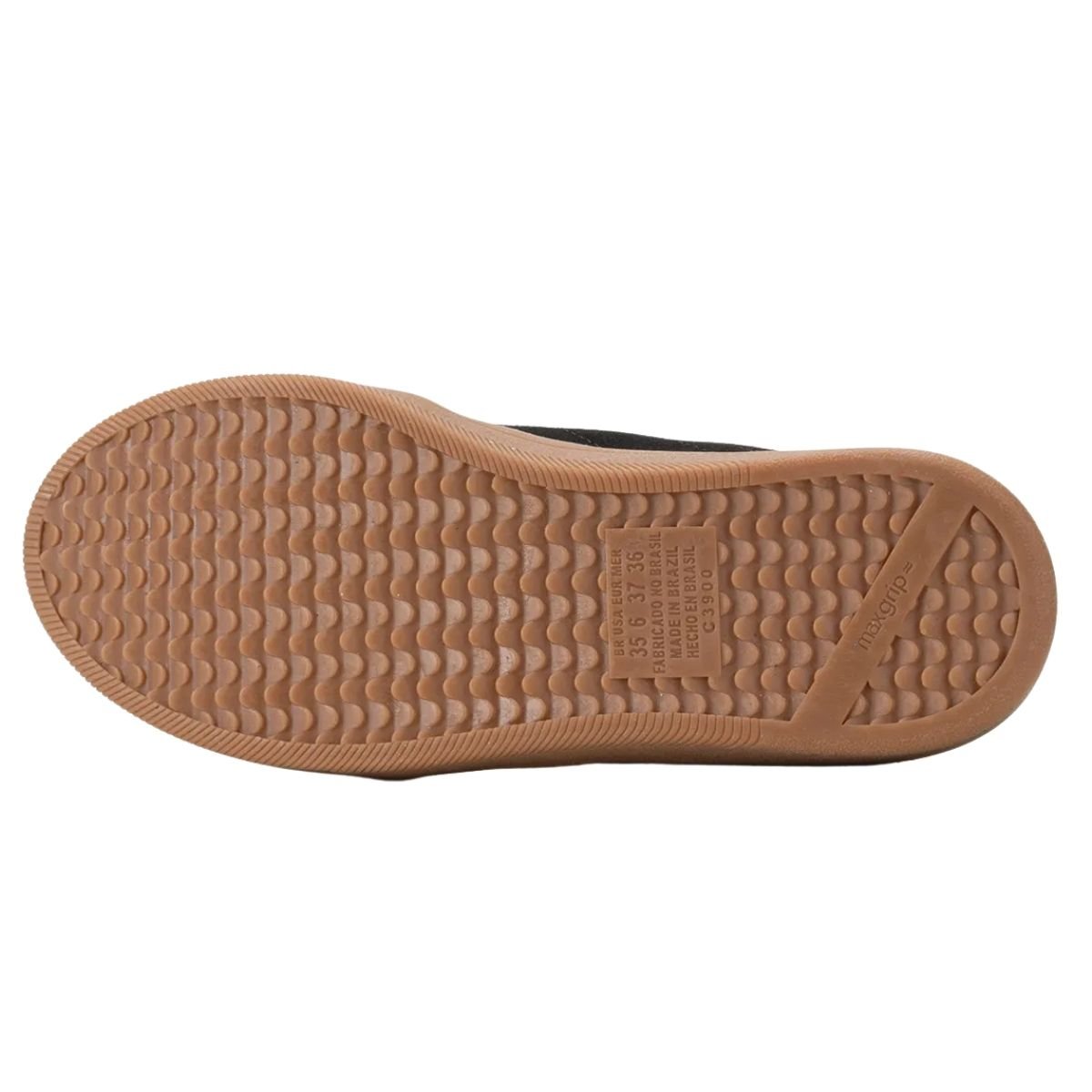 Tênis Casual Feminino Kolosh C3905 Camurça de Couro Cadarço Preto Preto 5