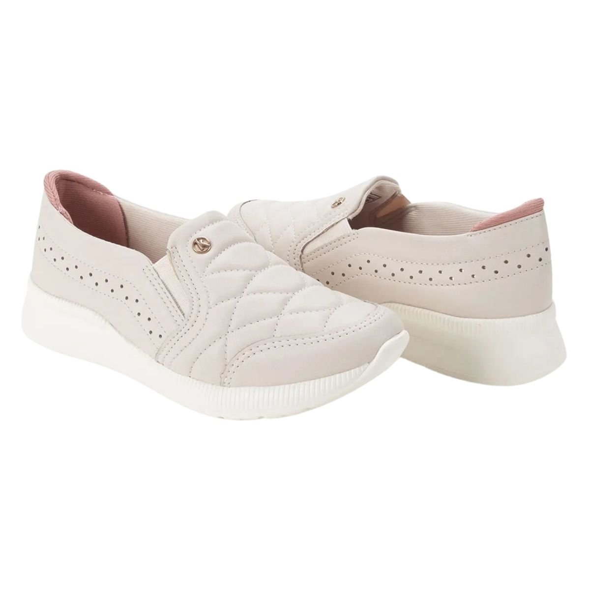 Tênis Slip On Feminino Kolosh C3159 Creme Bege 2