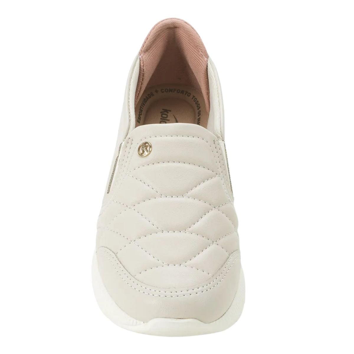 Tênis Slip On Feminino Kolosh C3159 Creme Bege 3