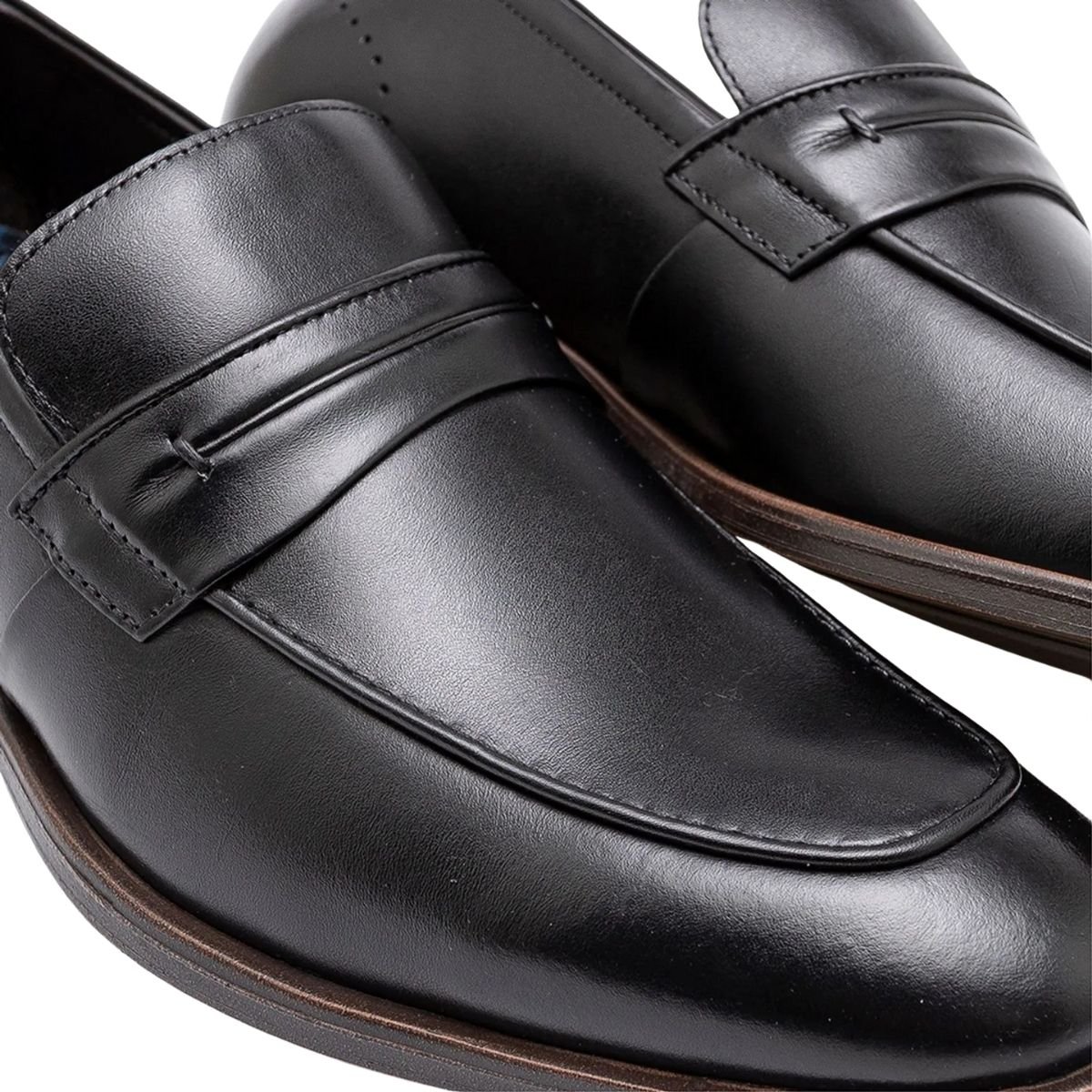 Sapato Social Masculino Democrata Smart Comfort 255102 Preto Preto 4