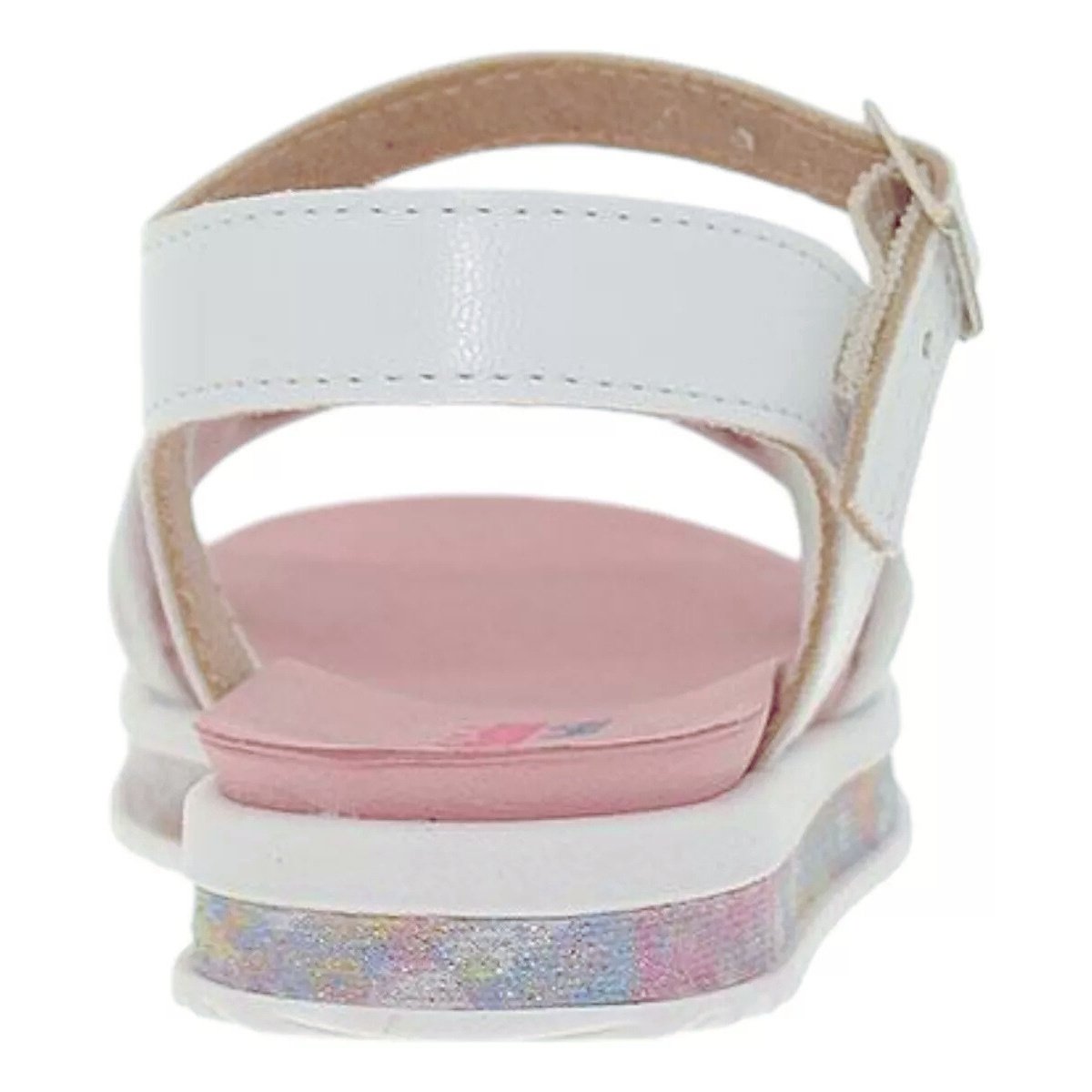Sandália Flatform Infantil Menina Molekinha 2724.117 Branco Branco 6
