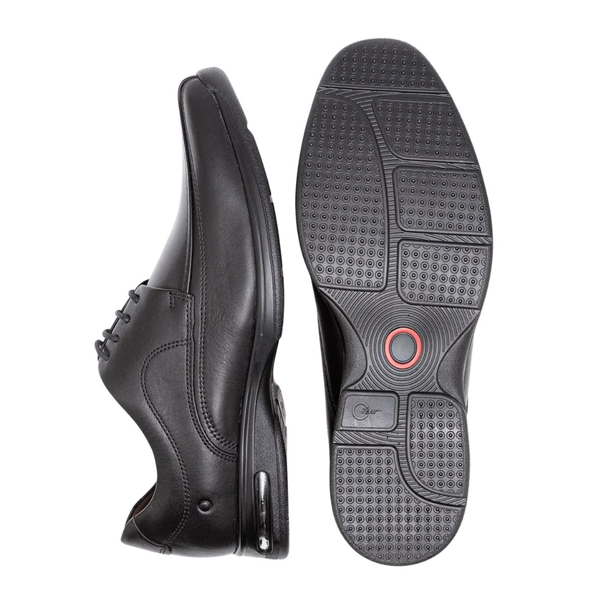 Sapato Social Masculino Democrata Comfort Air 448026 Preto Preto 3
