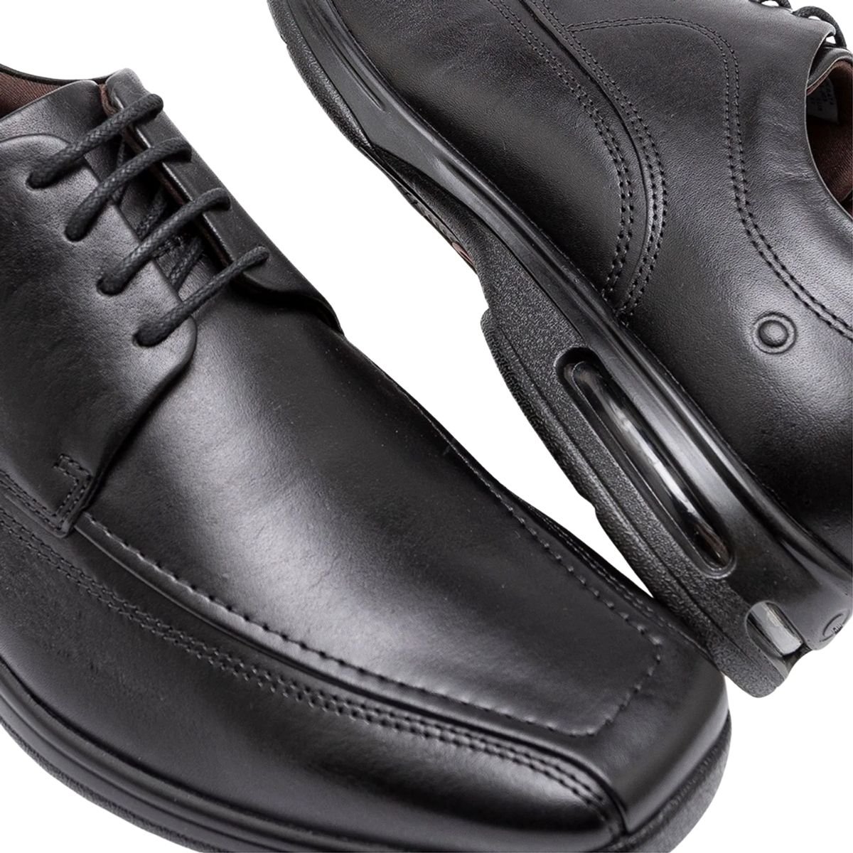 Sapato Social Masculino Democrata Comfort Air 448026 Preto Preto 4
