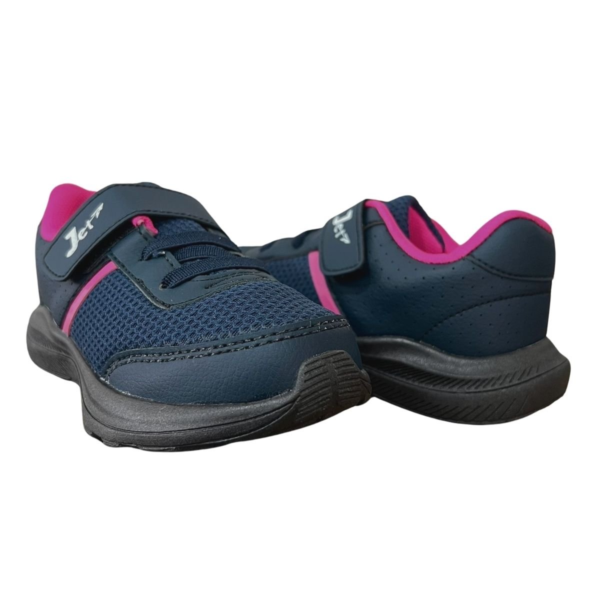 Tênis Casual Infantil Menina Jet Kids 62.117-013 Tira Colante Marinho Azul 2