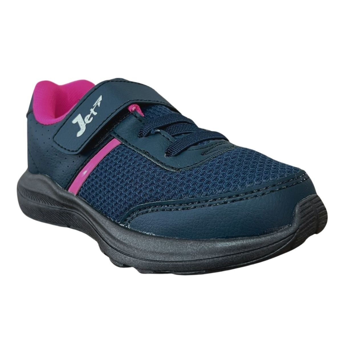 Tênis Casual Infantil Menina Jet Kids 62.117-013 Tira Colante Marinho Azul 3