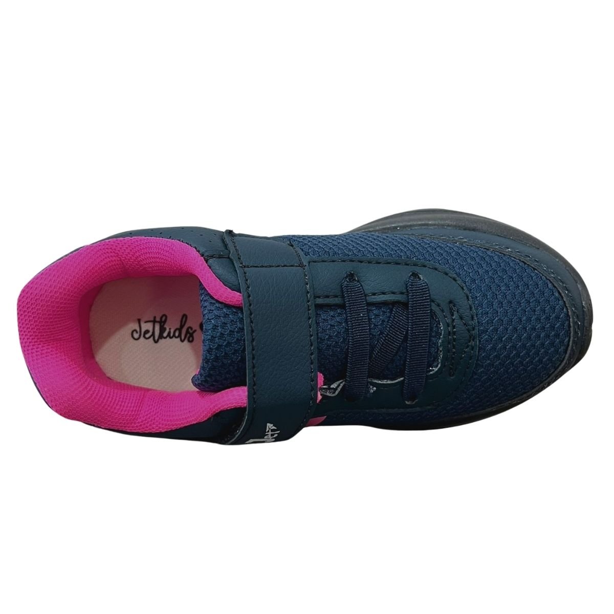 Tênis Casual Infantil Menina Jet Kids 62.117-013 Tira Colante Marinho Azul 4