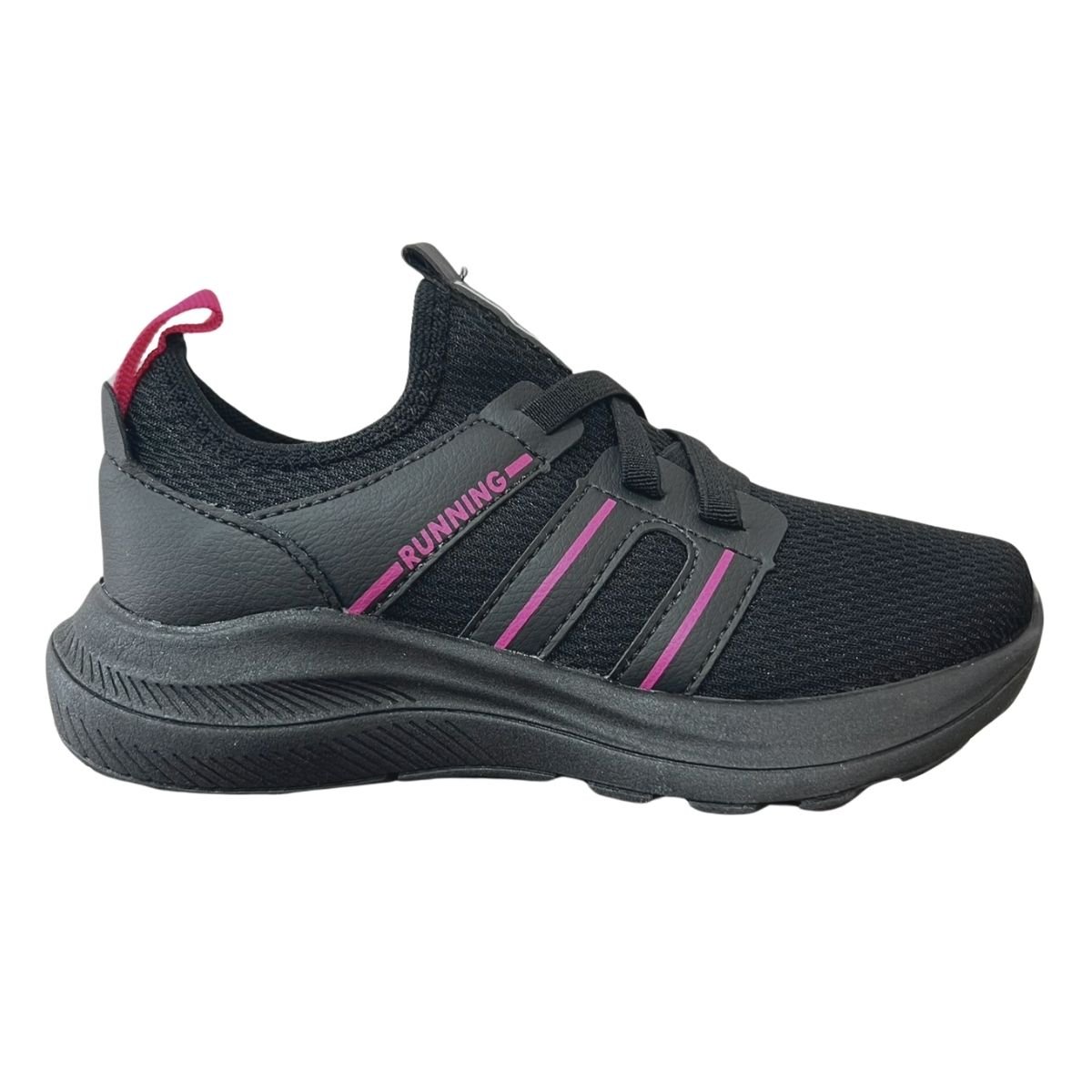 Tênis Slip On Infantil Menina Jet Kids 62.119-226 Preto Preto 1