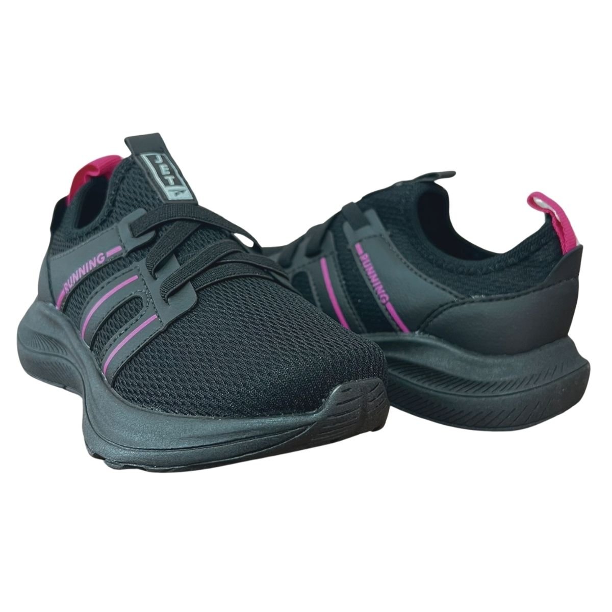 Tênis Slip On Infantil Menina Jet Kids 62.119-226 Preto Preto 2