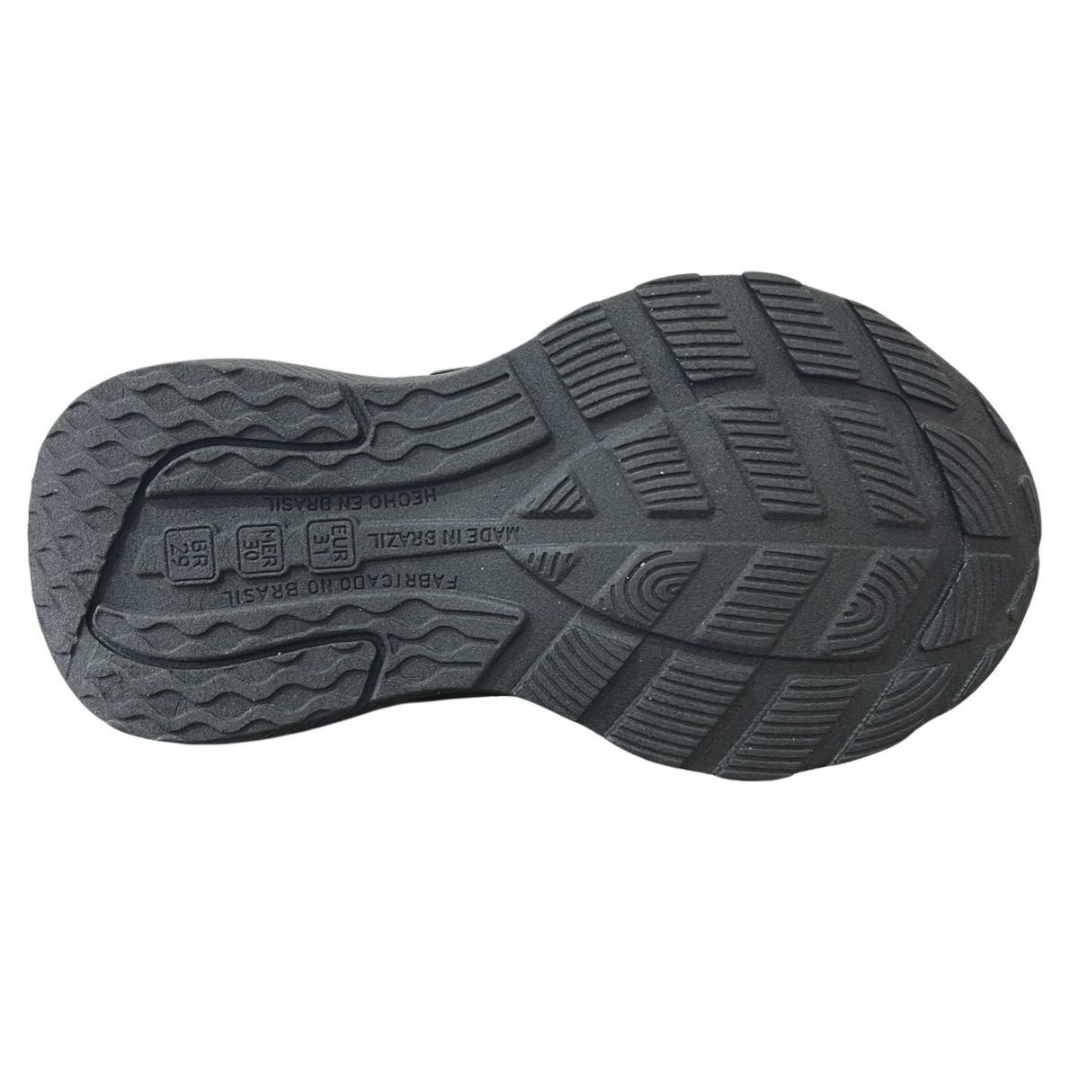 Tênis Casual Infantil Menina Jet Kids 62.117-226 College Tira Colante Preto Preto 7