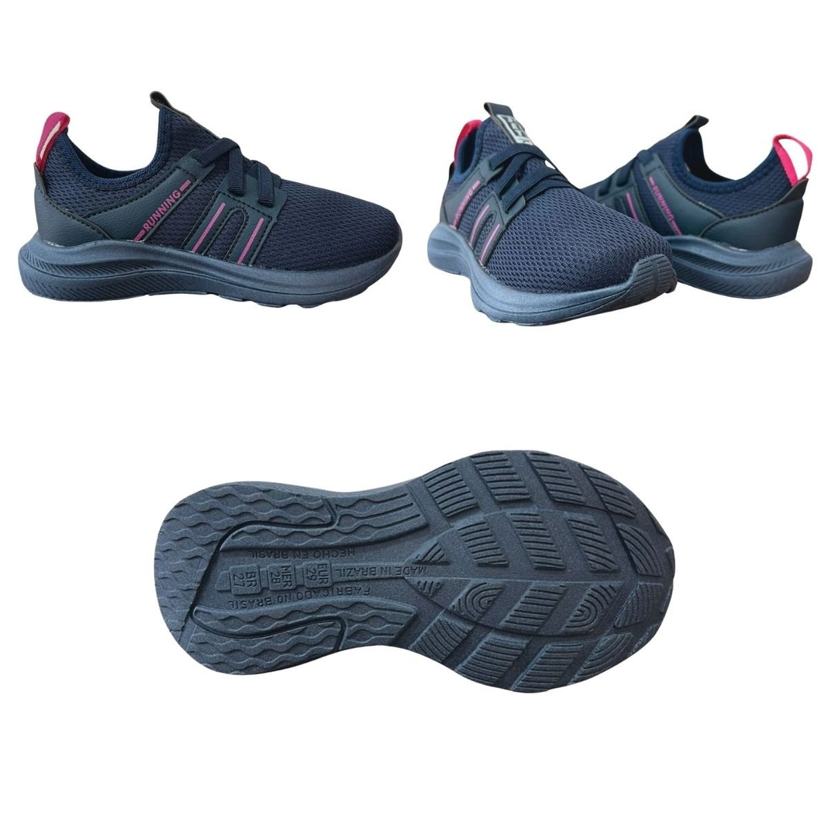 Tênis Slip On Infantil Menina Jet Kids 62.119-013 Marinho Azul 8