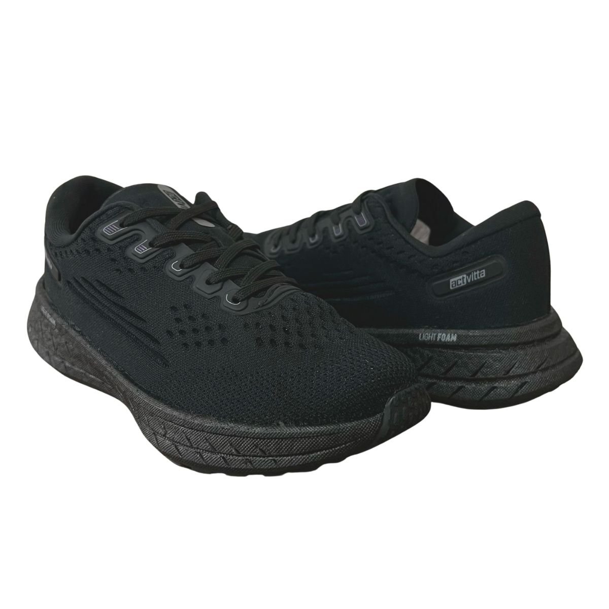 Tênis Esportivo Feminino Actvitta 4841.100 Preto Preto 2