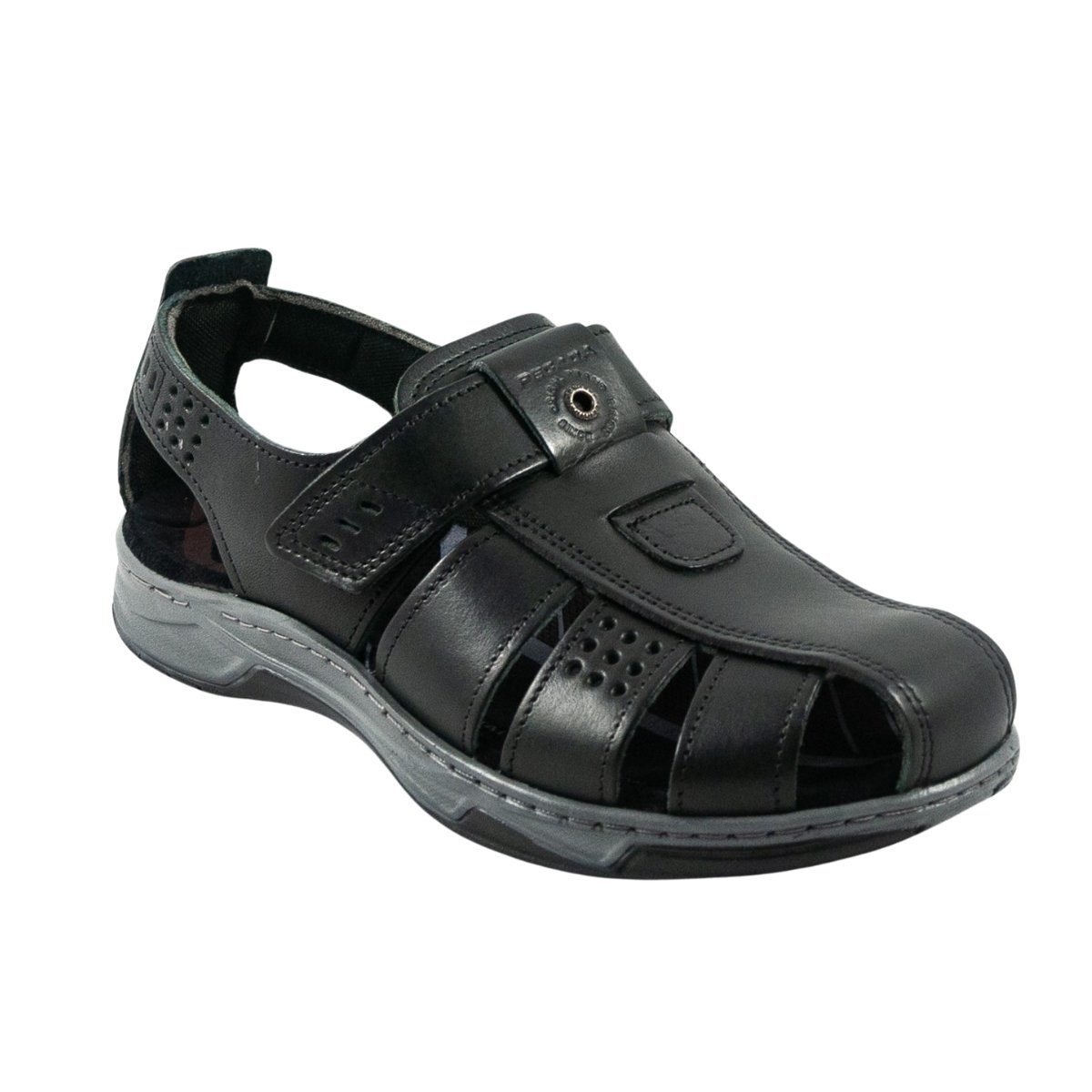 Sandália Casual Masculino Pegada 132255-04 Preto Preto 2