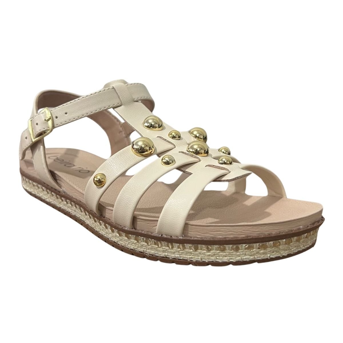 Sandália Casual Feminino Beira-Rio 8321.1753 Fivela Creme Creme 3