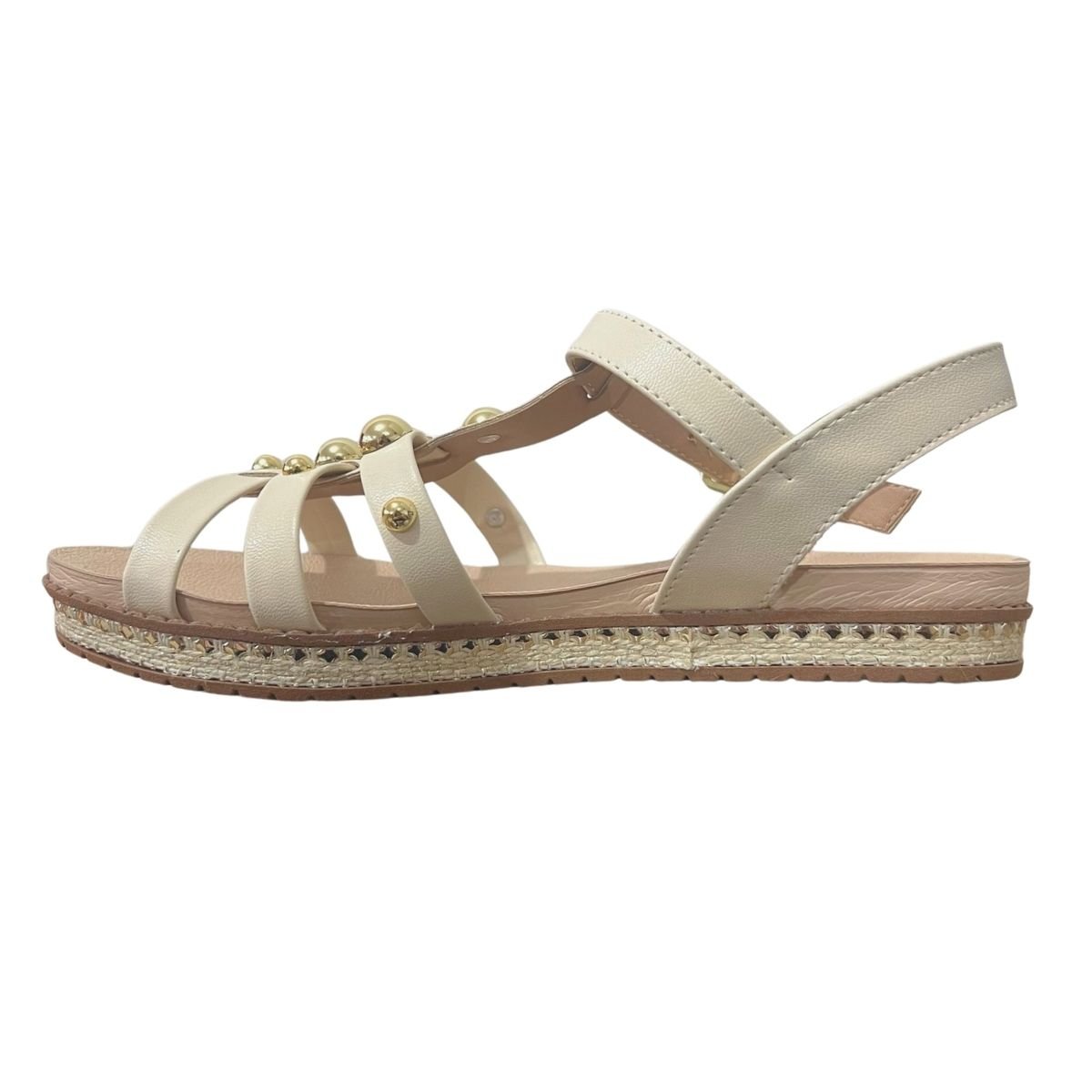 Sandália Casual Feminino Beira-Rio 8321.1753 Fivela Creme Creme 5