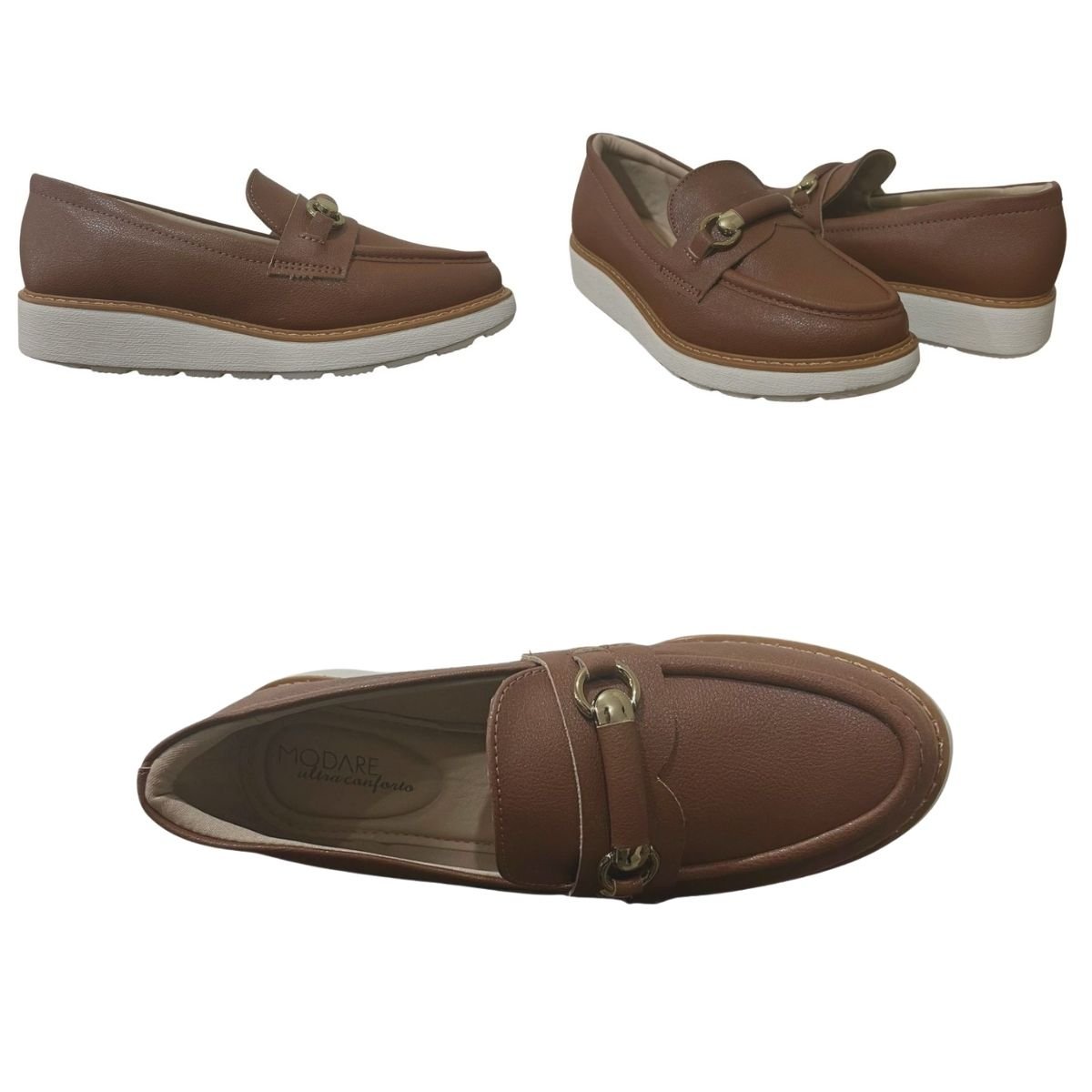 Mocassim Loafer Feminino Modare 7400.103 Marrom Marrom 7