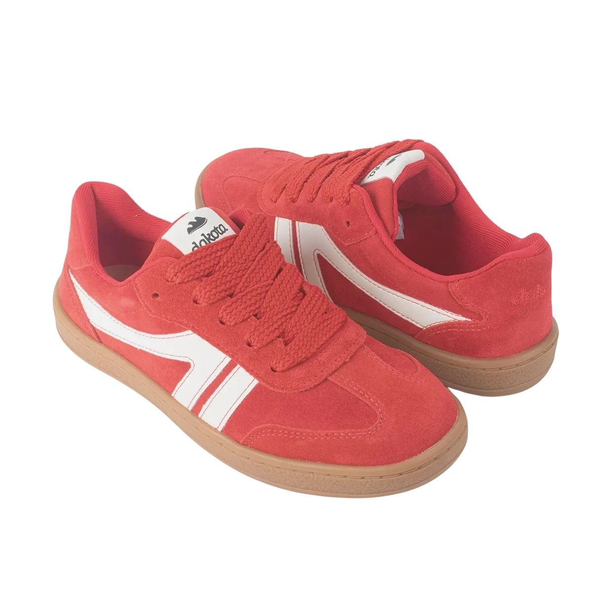 Tênis Casual Feminino Dakota DA991 College Camurça Vermelho Vermelho 2