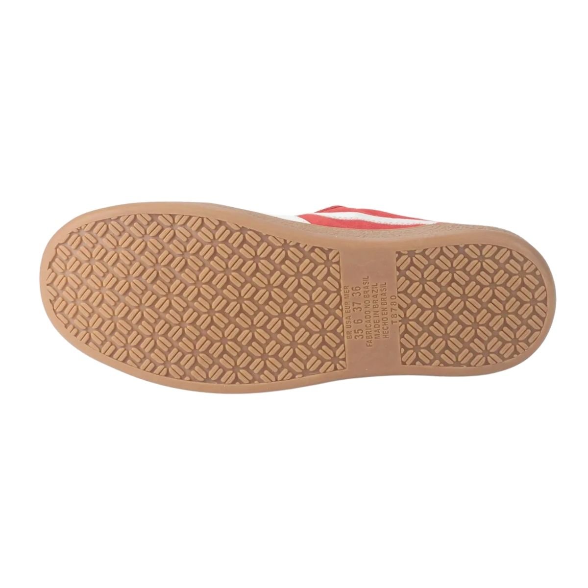 Tênis Casual Feminino Dakota DA991 College Camurça Vermelho Vermelho 6