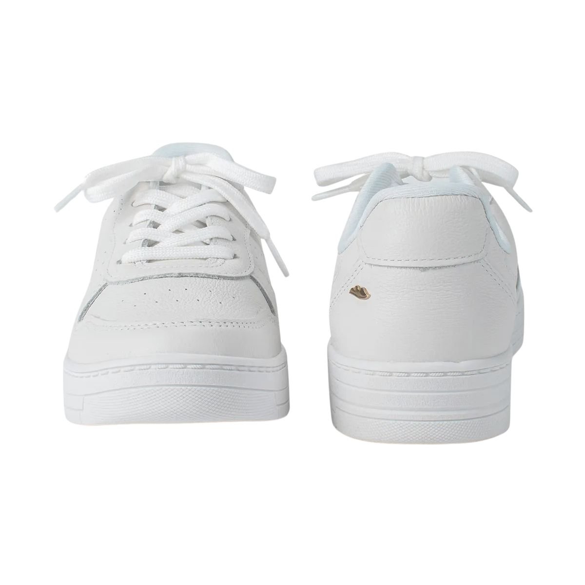 Tênis Casual Feminino de Couro Dakota G9371 Branco Branco 4