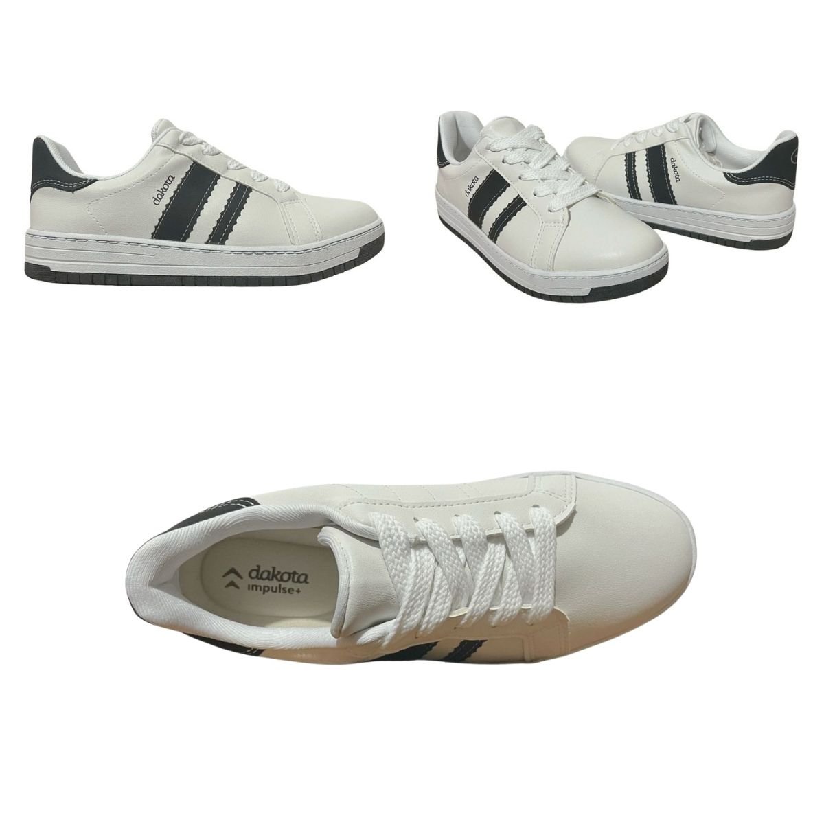 Tênis Casual Feminino Dakota DA555 Branco 7