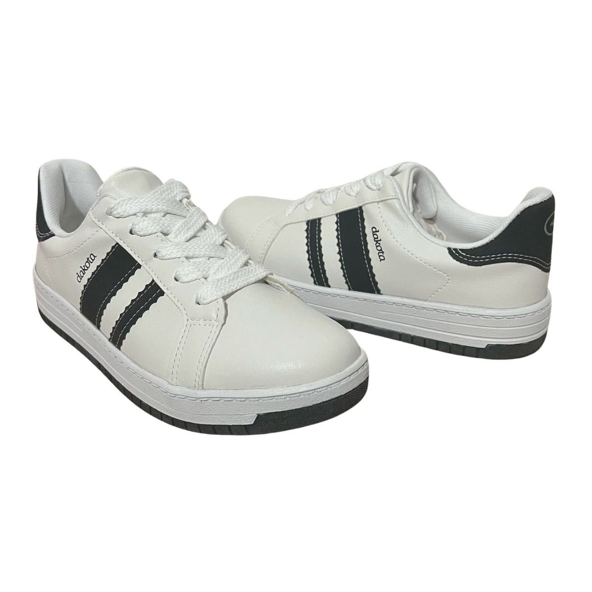 Tênis Casual Feminino Dakota DA555 Branco Branco 2