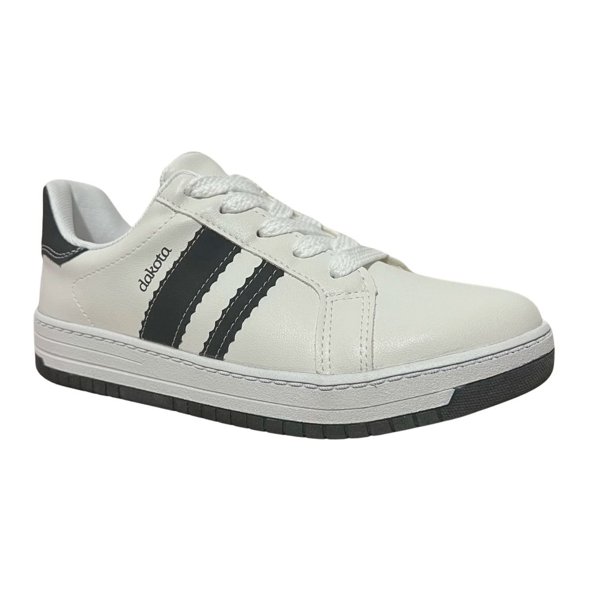 Tênis Casual Feminino Dakota DA555 Branco Branco 3