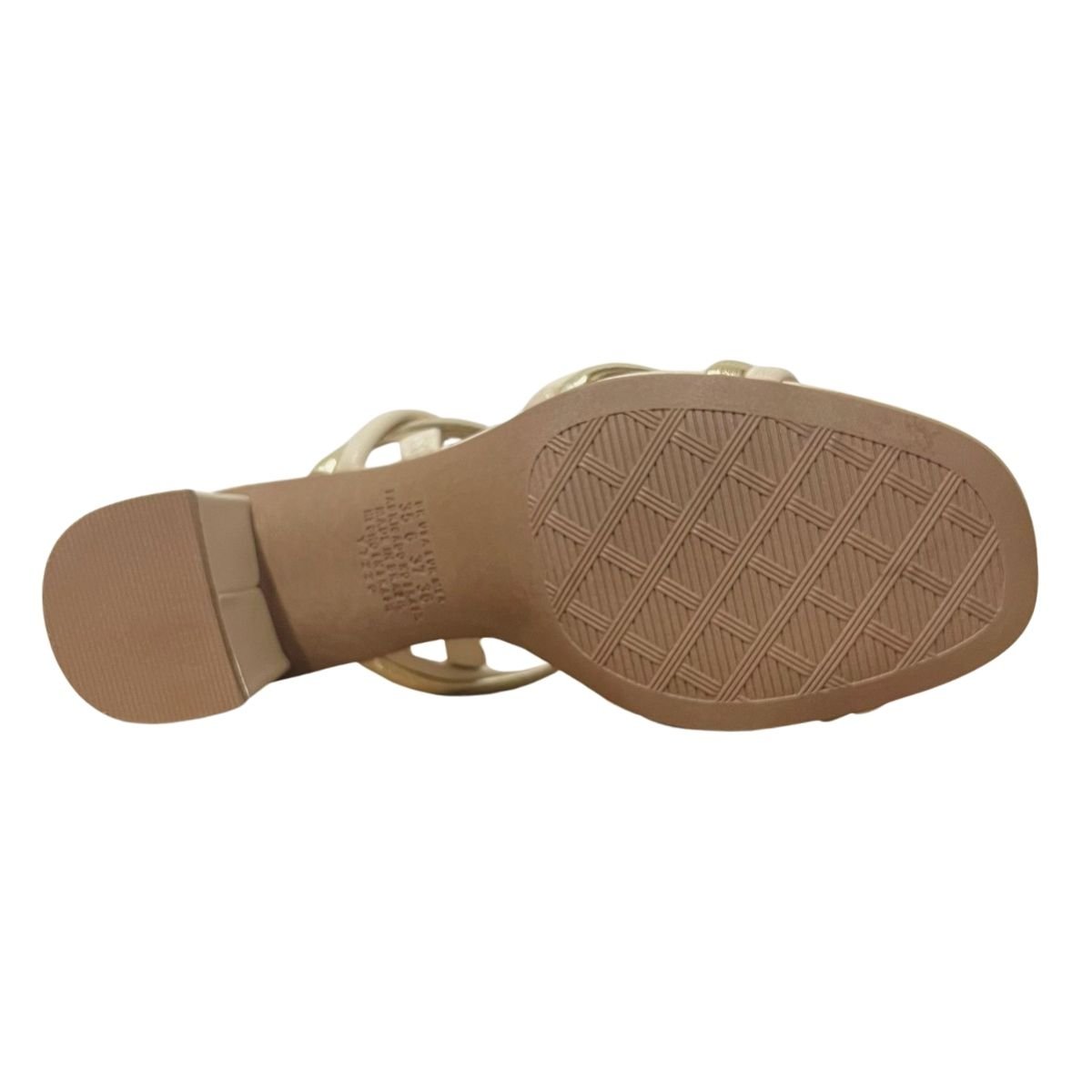 Sandália de Salto Bloco Feminino Dakota Y8721 Bege Bege 6