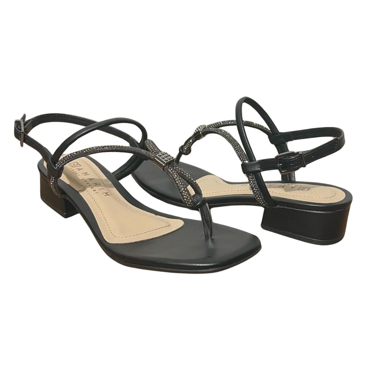 Sandália Rasteira Feminino Ramarim 24-48206 Preto Preto 2