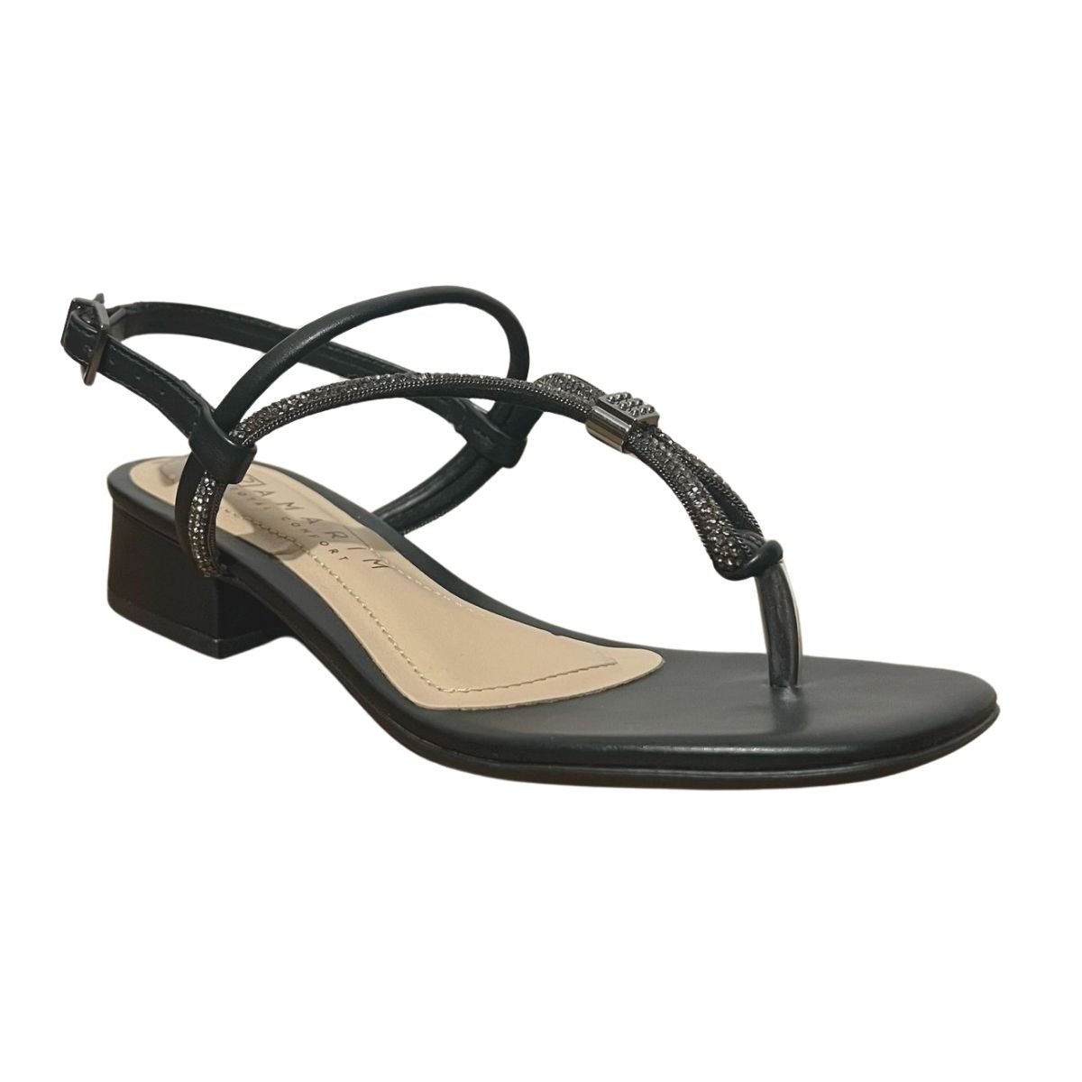 Sandália Rasteira Feminino Ramarim 24-48206 Preto Preto 3