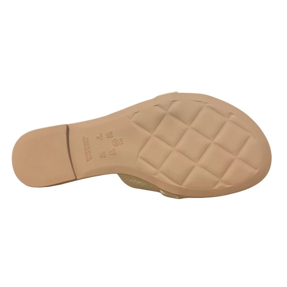 Tamanco Rasteira Feminino Ramarim 24-14201 Creme Creme 6