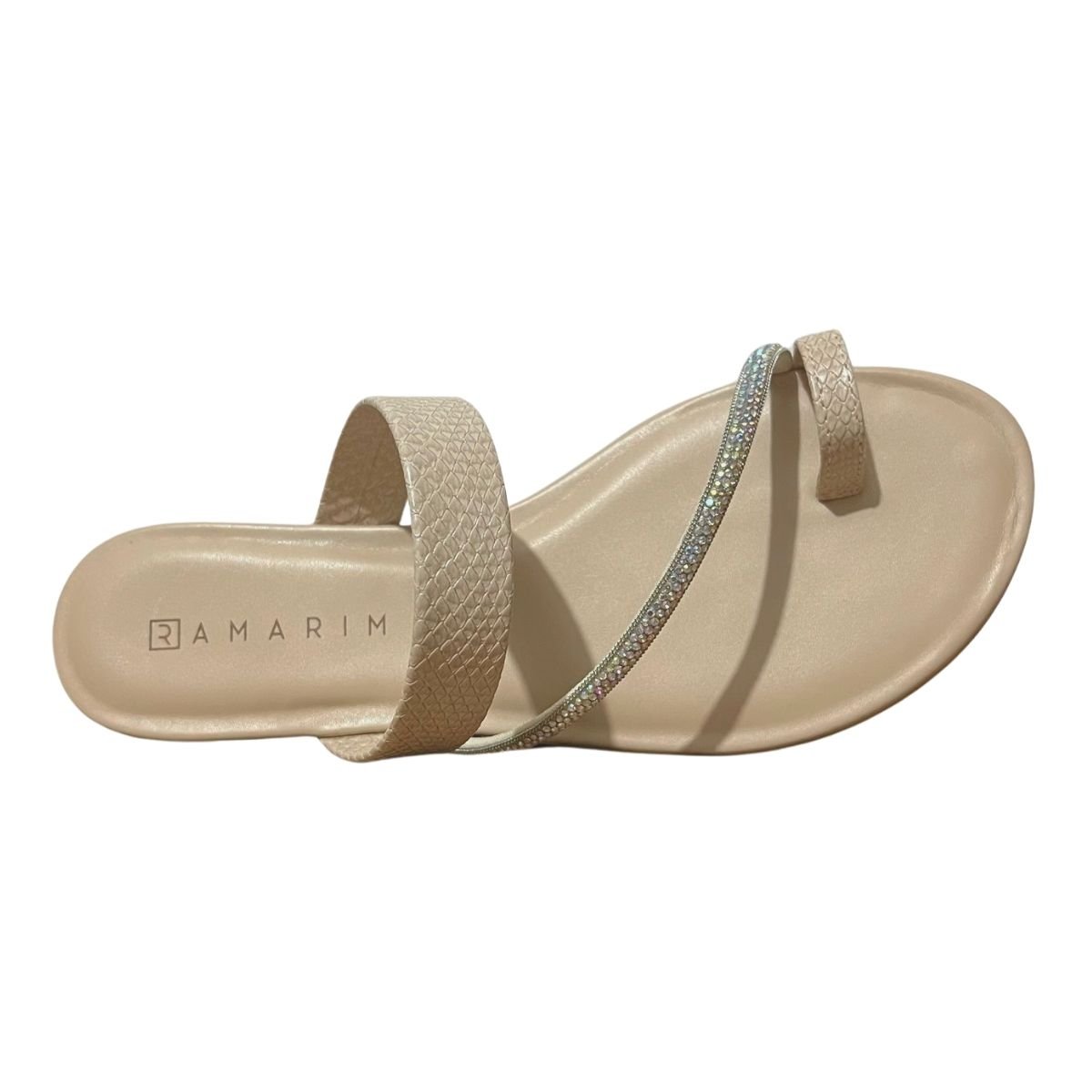 Sandália Rasteira Feminino Ramarim 24-14202 Bege Bege 4
