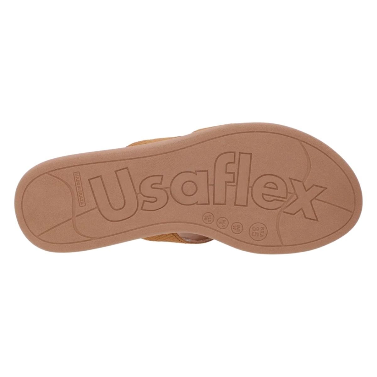Tamanco Rasteira Elástico Feminino Usaflex AF14032003 Marrom Marrom 5