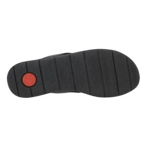 Tamanco Rasteira de Couro Feminino Usaflex PA03003001 Preto Preto 5
