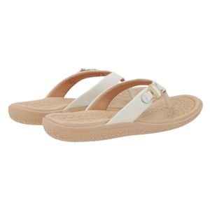 Tamanco Rasteira de Couro Feminino Usaflex AM34004003 Branco Branco 3